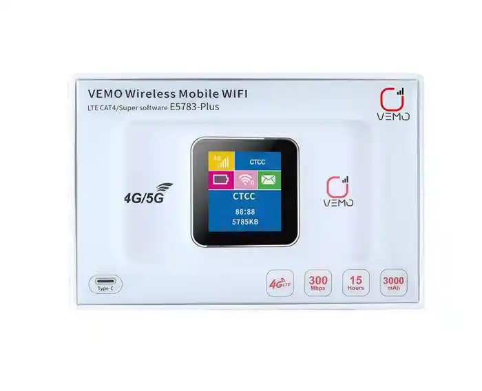 VEMO E5783 Plus 4G/5G Pocket Wifi Router 300mbps